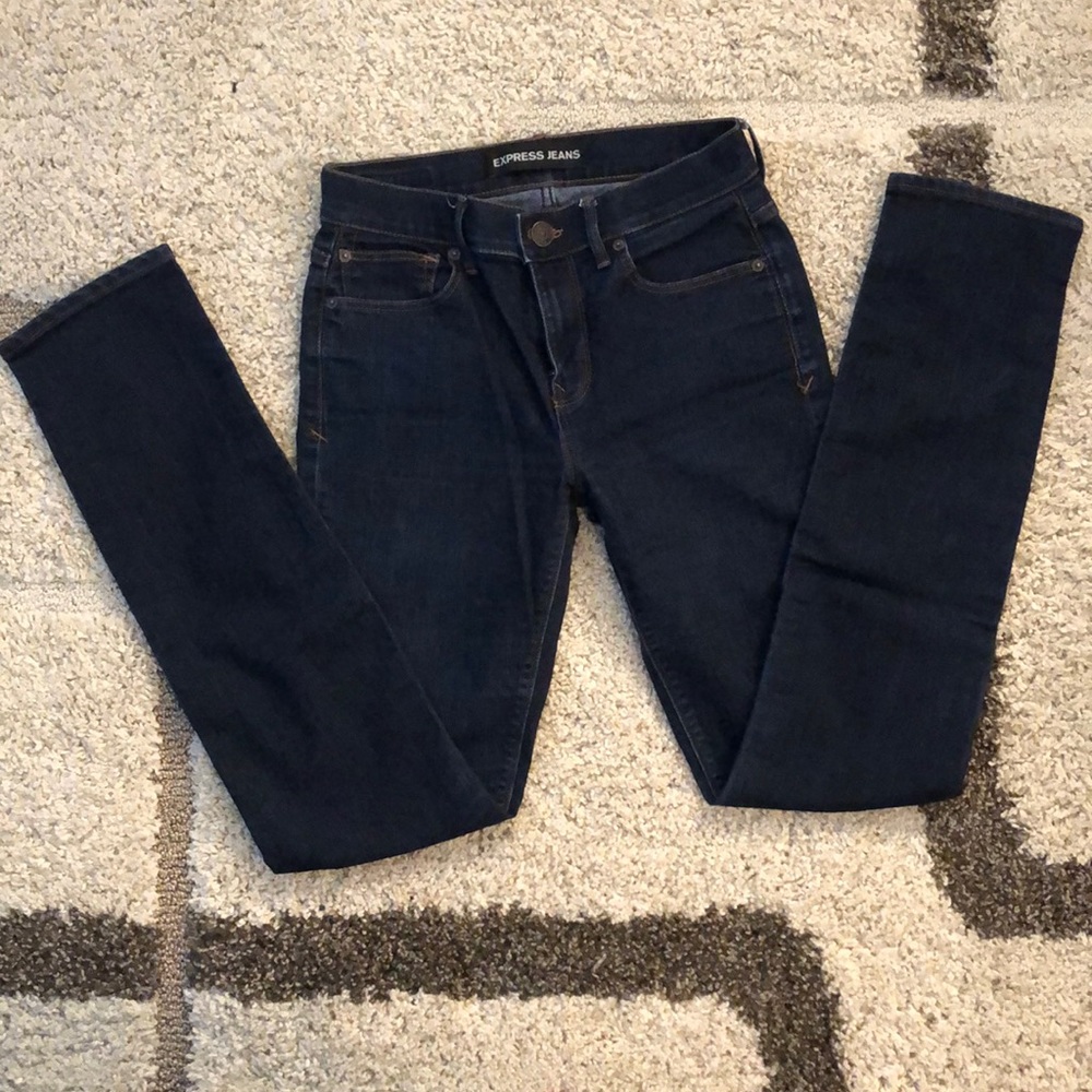 Express Skinny Mid Rose Jeans